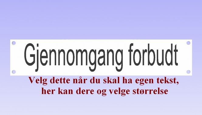Hovedbilde Velg tekst og størrelse, og din tekst