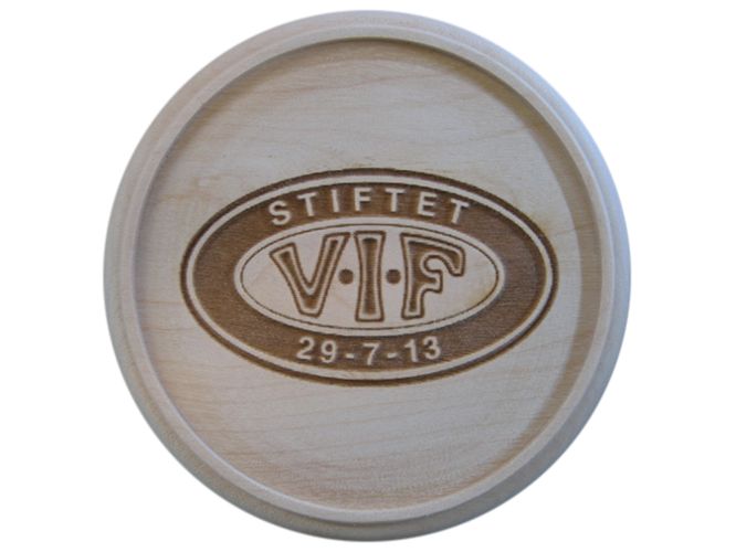 458 Brikett med logo