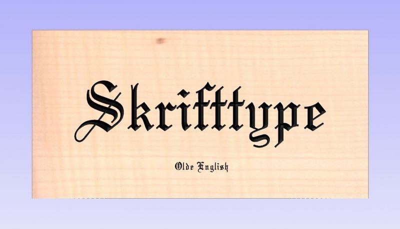 Skilt av heltre Eik 1235 A