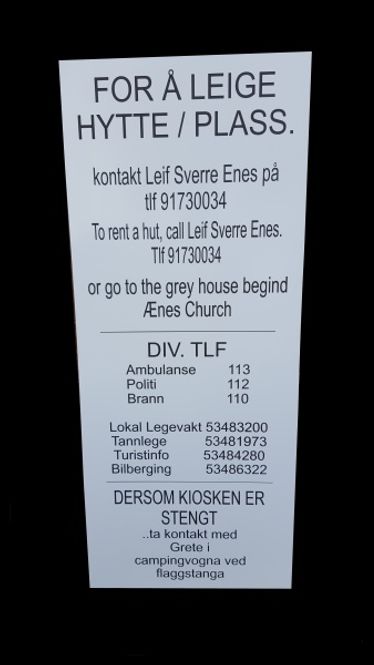 Hovedbilde  Info skilt